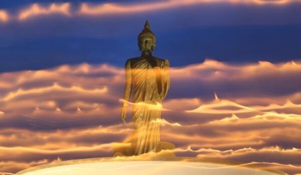 La statue de Bouddha a été sculptée dans un météorite tombé il y a 15 000 ans - Sputnik Afrique