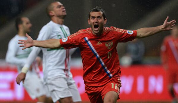 La Russie a battu le Portugal dans le match de qualification pour le Mondial 2014 - Sputnik Afrique
