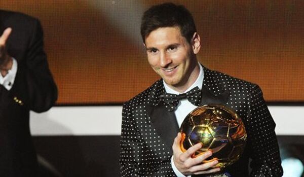 Lionel Messi sacré meilleur footballeur du monde en 2012 - Sputnik Afrique
