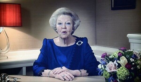 La reine Beatrix des Pays-Bas annonce son abdication - Sputnik Afrique