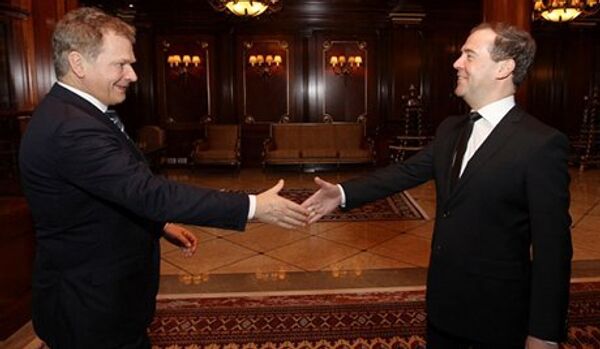 Rencontre entre Dmitri Medvedev et le président de Finlande - Sputnik Afrique