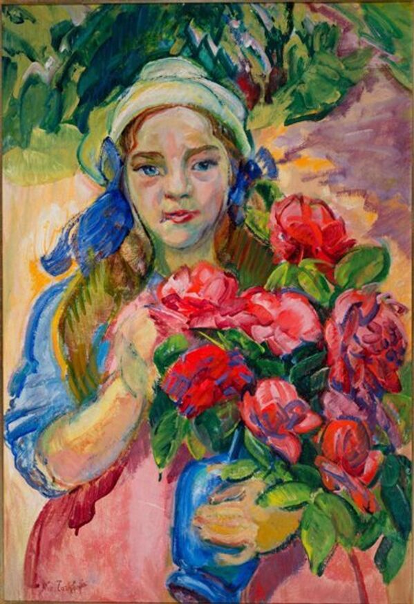 Nikolaï Tarkhov, Portrait de la fille, années 1910, toile, peinture à l’huile. - Sputnik Afrique