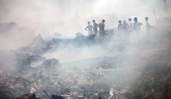 Inde : un bidonville à Calcutta est brûlé entièrement - Sputnik Afrique