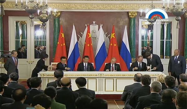 Russie/Chine : les dirigeants des deux pays satisfaits de l'issue des négociations - Sputnik Afrique