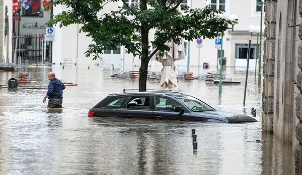 Inondations en Europe : en Allemagne, l'eau atteint un niveau record - Sputnik Afrique