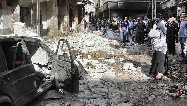 Explosion d'une voiture piégée à Damas, des blessés - Sputnik Afrique