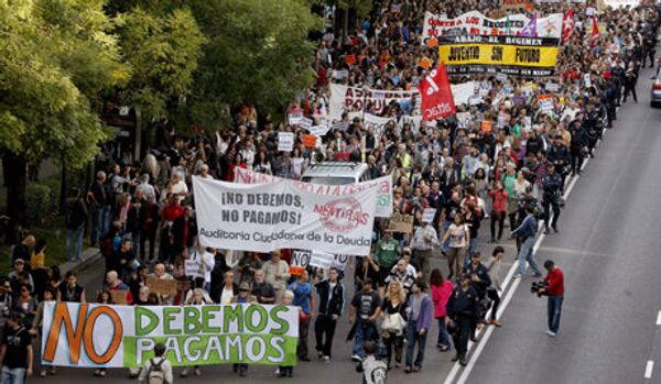 Manifestations étudiantes massives en Espagne - Sputnik Afrique