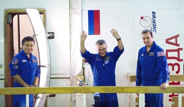 L’équipage de l'ISS olympique a volé à Baïkonour - Sputnik Afrique