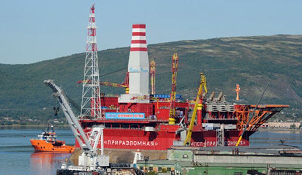 Gazprom a commencé la production du pétrole au gisement Prirazlomnoïé - Sputnik Afrique