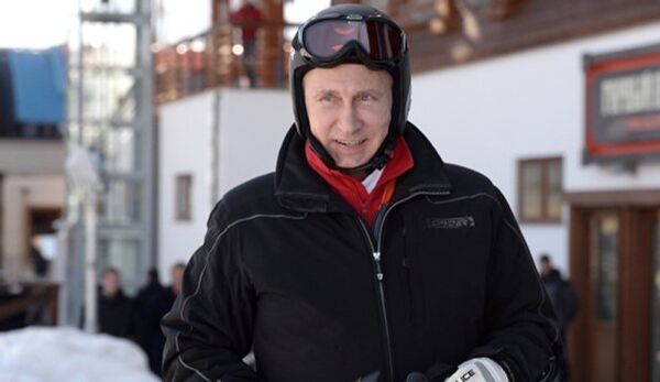 Poutine a fait du ski à Sotchi - Sputnik Afrique