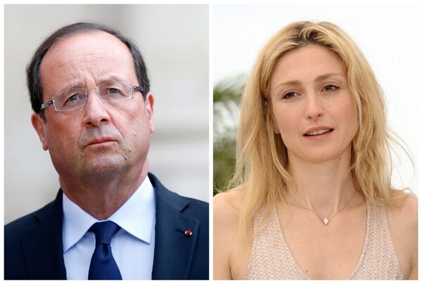 François Hollande et la comédienne Julie Gayet âgée de 41 ans - Sputnik Afrique