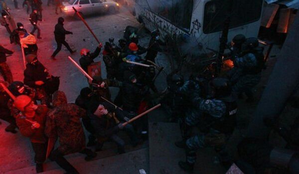 Plus de 70 agents de forces de l'ordre ont été blessés dans des émeutes à Kiev, 40 sont hospitalisés (ministère de l’Intérieur) - Sputnik Afrique