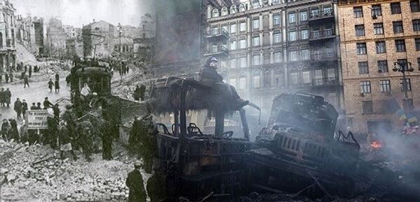 Kiev après la guerre et après les affrontements sur le Maidan - Sputnik Afrique