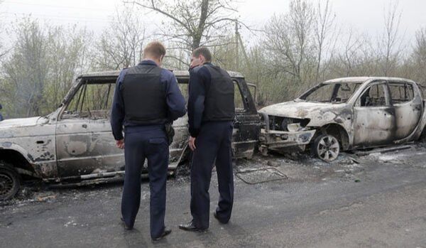 Fusillade de Slaviansk : les autorités de Kiev nient toute implication - Sputnik Afrique