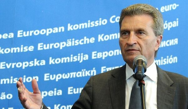 Oettinger rencontrera le Premier ministre ukrainien et le chef de Gazprom à Kiev - Sputnik Afrique