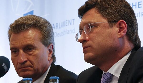 Novak et Oettinger discuteront des questions gazières, y compris de South Stream - Sputnik Afrique
