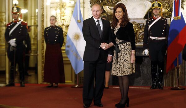 Vladimir Poutine et Cristina Fernández de Kirchner - Sputnik Afrique