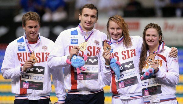 Natation - Euro: le bronze du relais mixte 4x100 m pour la Russie - Sputnik Afrique