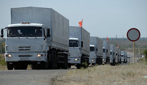 Ukraine/convoi humanitaire : les premiers Kamaz arrivent à Lougansk - Sputnik Afrique