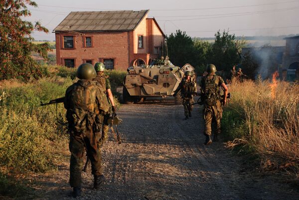 Les miliciens de la République populaire de Donetsk à Ilovaïsk (région de Donetsk). - Sputnik Afrique