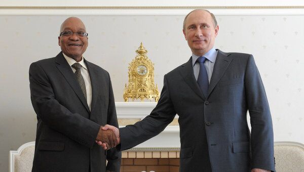 Russie-RSA: Poutine et Zuma parleront coopération jeudi à Moscou - Sputnik Afrique