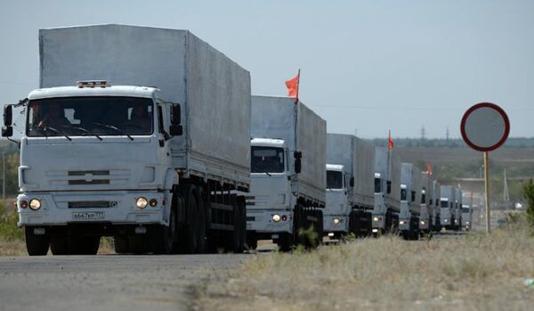 Le convoi humanitaire russe se dirigera vers Lougansk - Sputnik Afrique