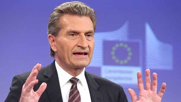 Oettinger s'oppose à des sanctions contre le secteur gazier russe - Sputnik Afrique