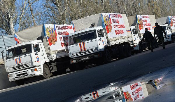 Le convoi humanitaire russe revenu du Donbass - Sputnik Afrique
