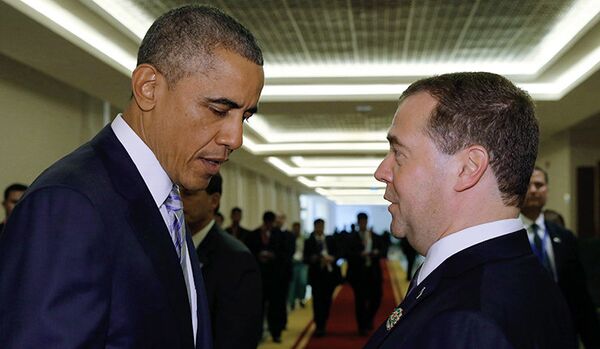 Bref entretien Medvedev-Obama au terme du sommet de l'ASEAN - Sputnik Afrique