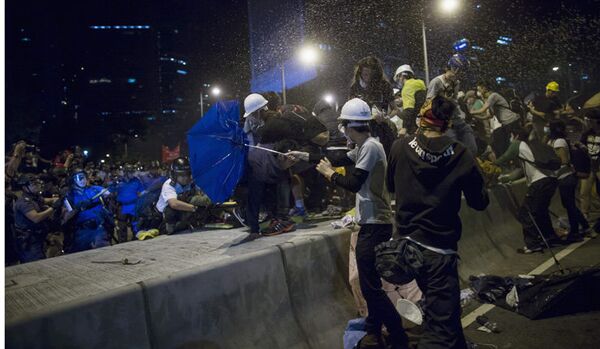 Hong Kong : le chef des protestataires entame une grève de la faim - Sputnik Afrique