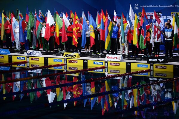 La cérémonie d'ouverture des Championnats du monde de natation en petit bassin. - Sputnik Afrique