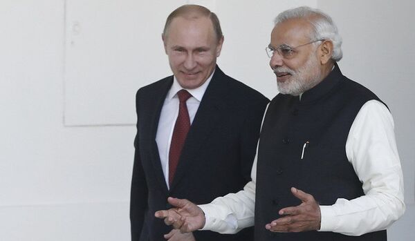 Poutine souligne le développement des relations russo-indiennes - Sputnik Afrique