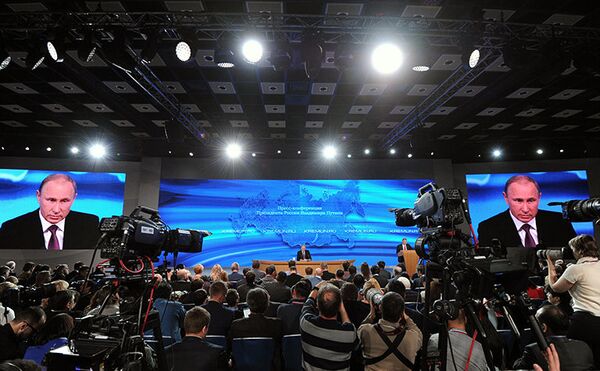 La grande conférence de presse de Vladimir Poutine - Sputnik Afrique