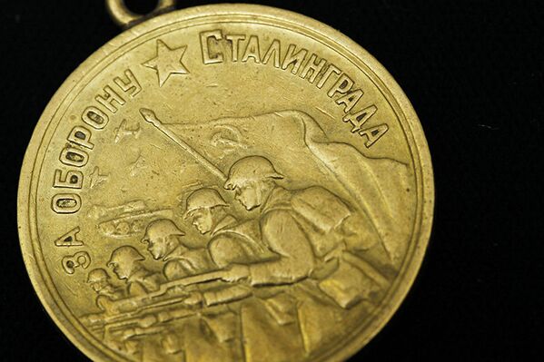 Médaille Pour la défense de Stalingrad de la collection du Gokhran du ministère des Finances russe. - Sputnik Afrique