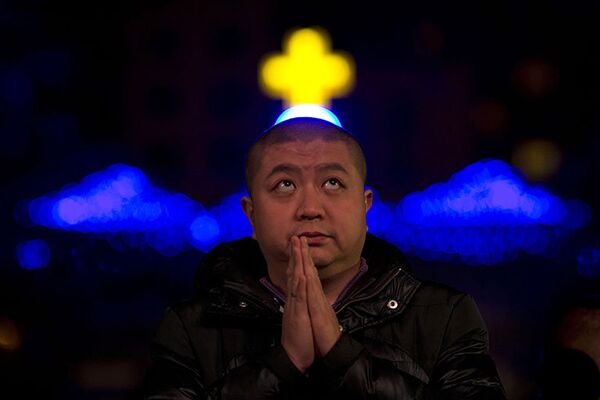 La célébration de Noël dans la cathédrale catholique de Pékin. - Sputnik Afrique