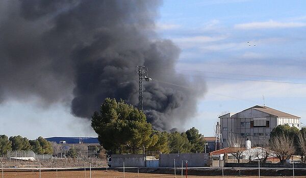 Le crash d'un F-16 Grec en Espagne - Sputnik Afrique