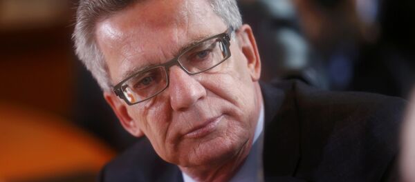Le ministre allemand de l'Intérieur Thomas de Maiziere Le ministre allemand de l'Intérieur Thomas de Maiziere - Sputnik Afrique