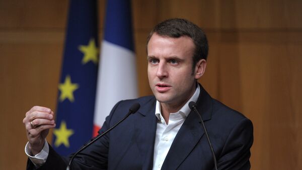 Le ministre français de l'Economie Emmanuel Macron - Sputnik Afrique