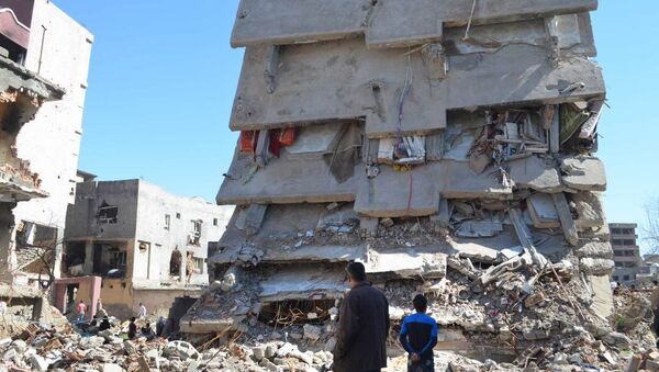 Les ruines d'un immeuble à Cizre - Sputnik Afrique