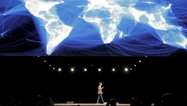 Mark Zuckerberg, Mobile World Congress 2016, Barcelona - Sputnik Afrique