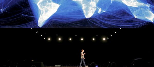 Mark Zuckerberg, Mobile World Congress 2016, Barcelona - Sputnik Afrique
