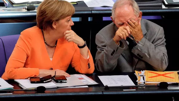 Angela Merkel et Wolfgang Schaeuble - Sputnik Afrique