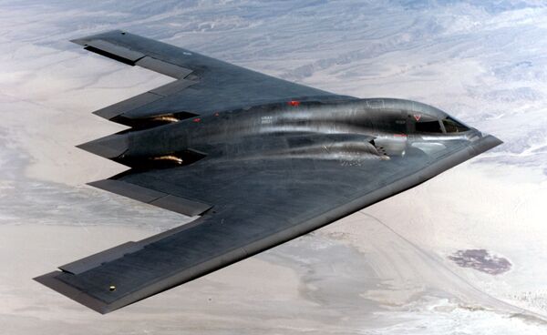 Le Northrop B-2 Spirit, avion bombardier emblématique des ailes volantes Le Northrop B-2 Spirit, avion bombardier emblématique des ailes volantes - Sputnik Afrique