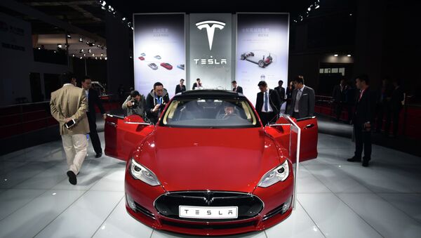 Une voiture Tesla Model S - Sputnik Afrique