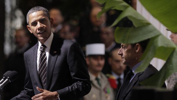 Barack Obama et Nicolas Sarkozy. Archive photo - Sputnik Afrique