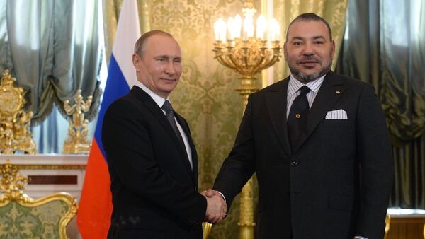 Встреча президента РФ В. Путина с королем Марокко Мухаммедом VI - Sputnik Afrique
