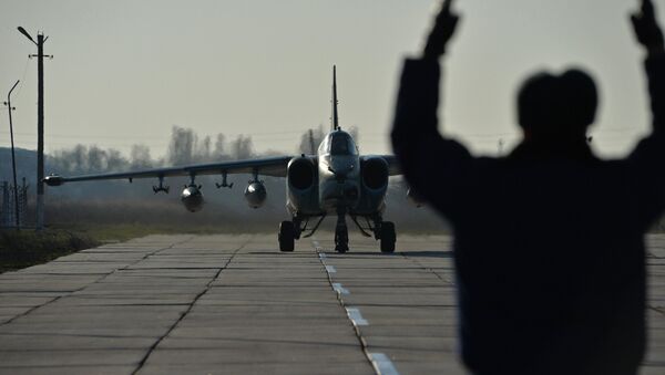 l'avion russe à partir d'une base  Hmeymim à Primorsko-Akhtarsk - Sputnik Afrique