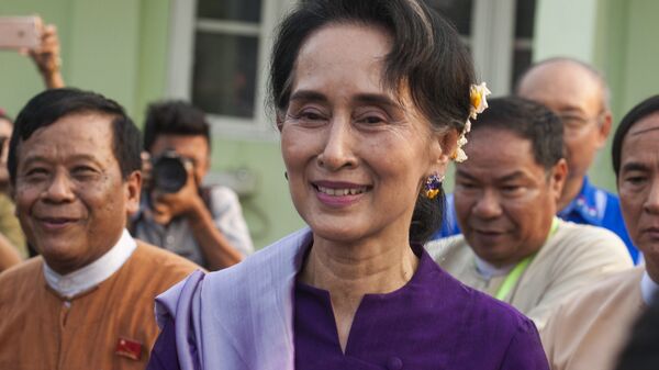 Myanmar democracy icon Aung San Suu Kyi  - Sputnik Afrique