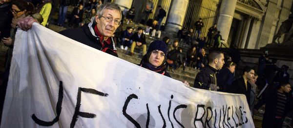 Les hommages en mémoire des victimes des attentats de Bruxelles - Sputnik Afrique