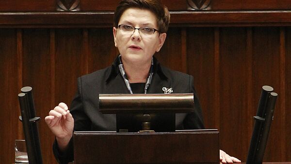 Beata Szydlo, première ministre de Pologne - Sputnik Afrique